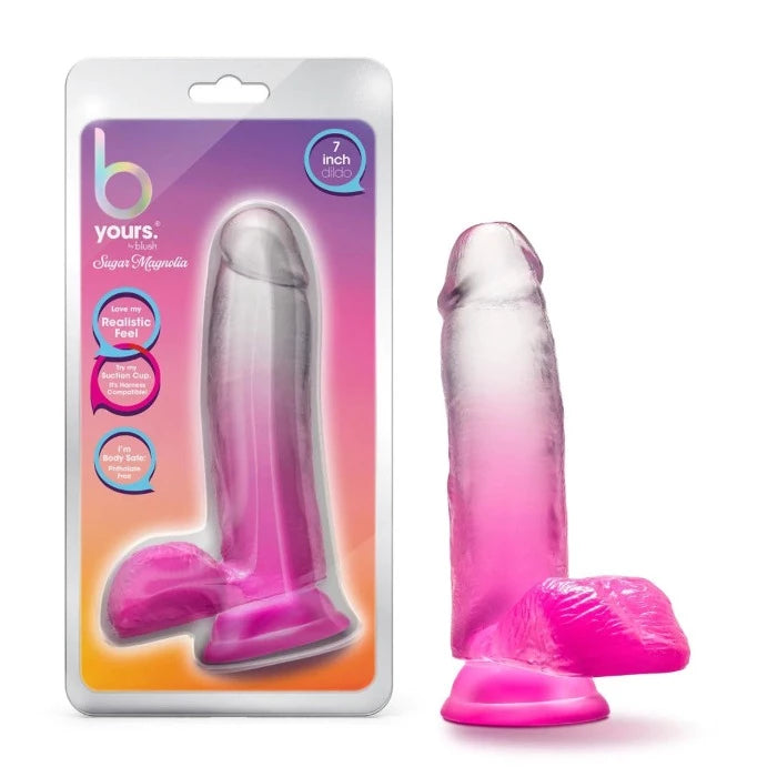 B Yours ''Sugar Magnolia'' 7 Inch Ballsy Dildo