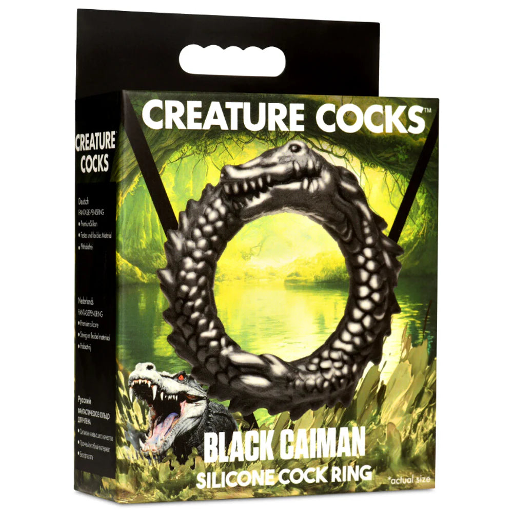 Creature Cocks ''Black Caiman'' Cock Ring