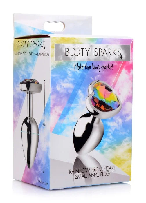 Booty Sparks ''Rainbow Prism Heart'' Anal Plug -Small