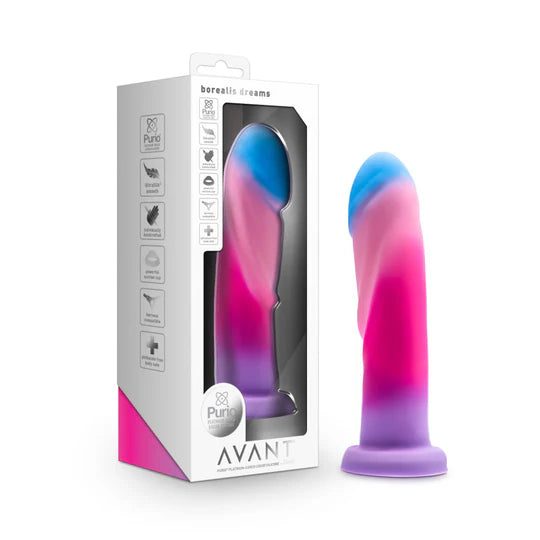 Borealis Dreams Cotton Candy Avanti Dildo by Blush Novelties