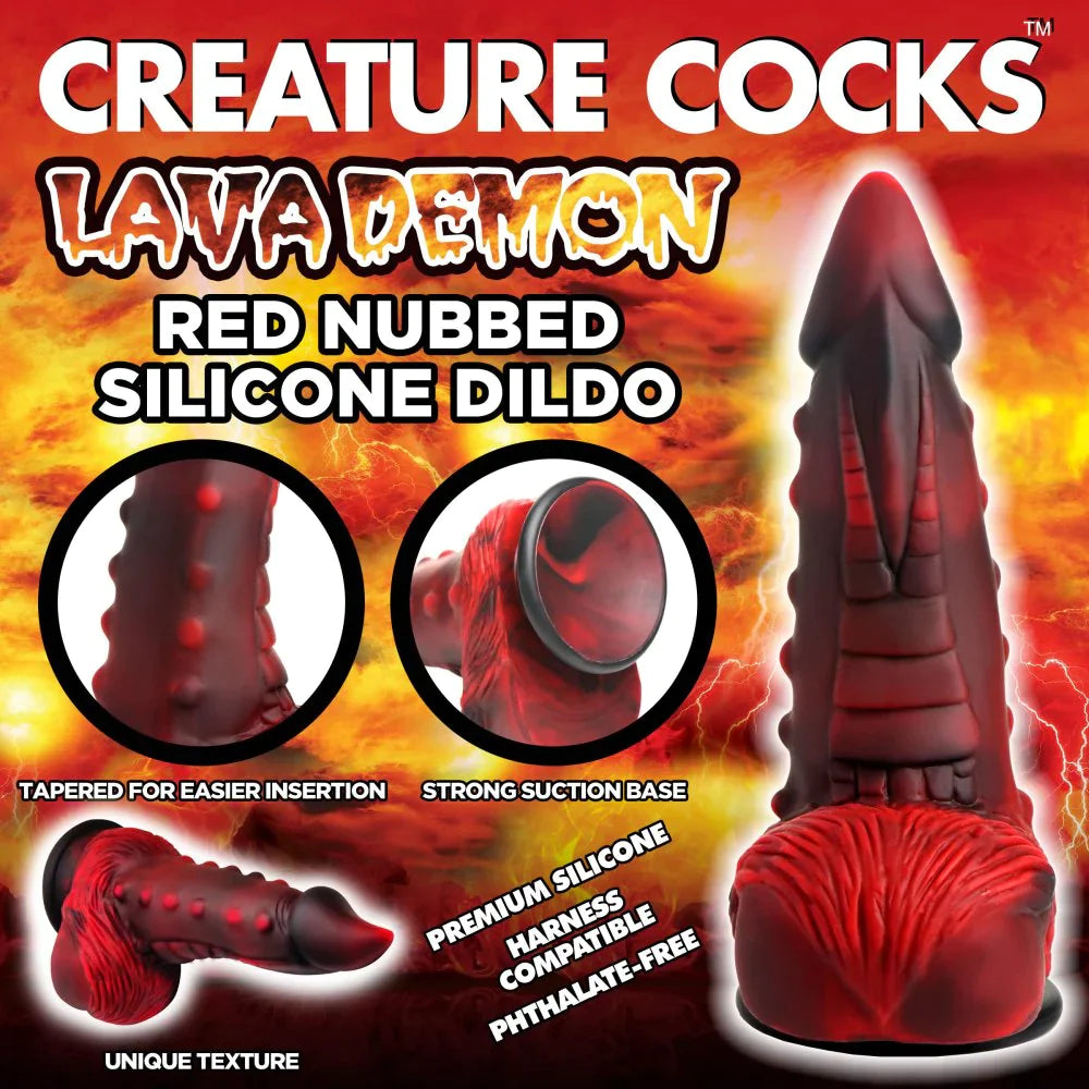 Creature Cocks Lava Demon Dildo 7.8" by XR