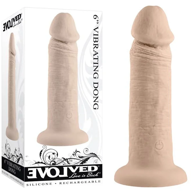 Vibrating Realistic Dildo 6" by Evolved