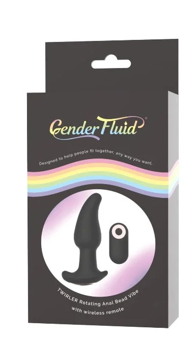 Gender Fluid ''Twirler'' Anal Vibe -Black