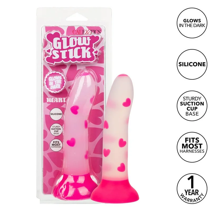 Glow Stick Heart Dildo 6" by Cal Exotics