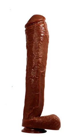 Hard Steel 13-Inch Cock - Brown