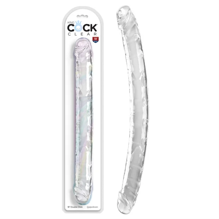 King Cock Clear 18" Double Dildo by Pipedreams Products®