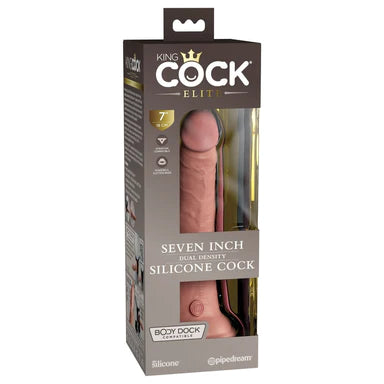 King Cock Elite® Dual Density Silicone Realistic Cock 7" by Pipedream Products™