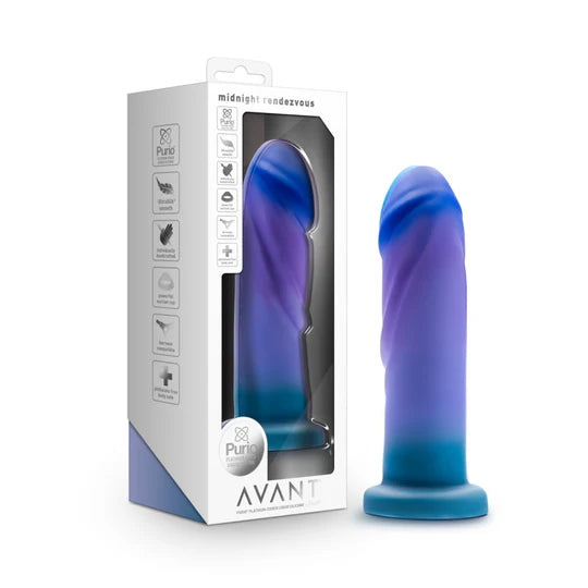 Midnight Rendevous Ocean Blue Avanti Dildo by Blush Novelties