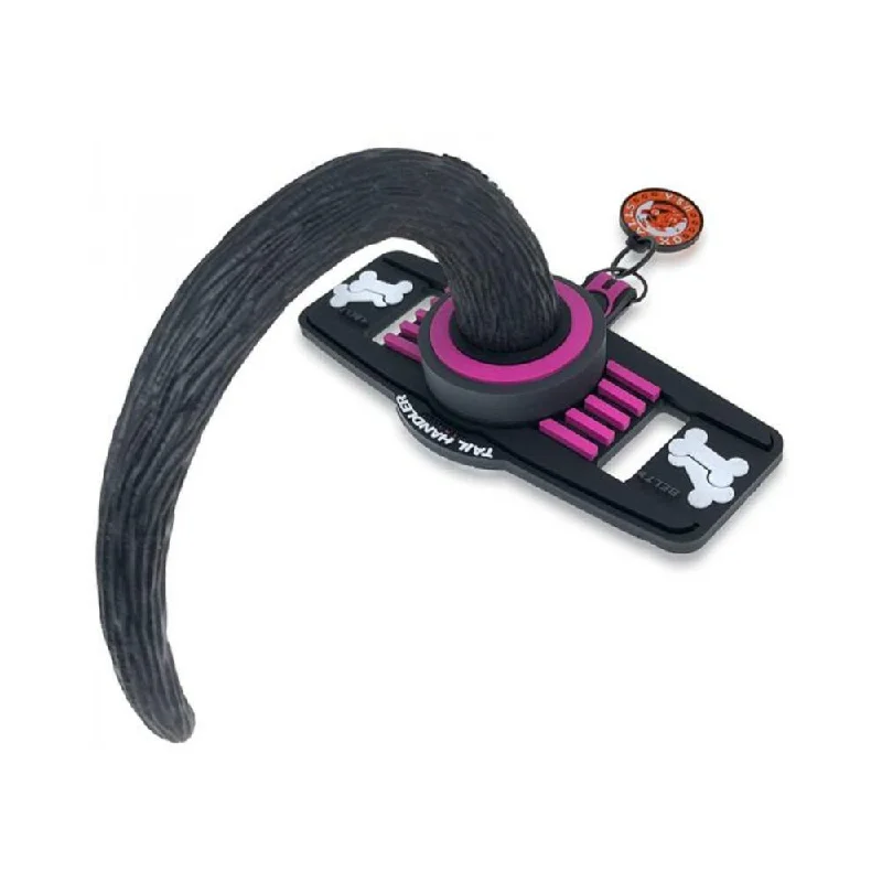 Oxballs Tail Handler Belt Strap With Pup Tail Silicone/pvc Pink