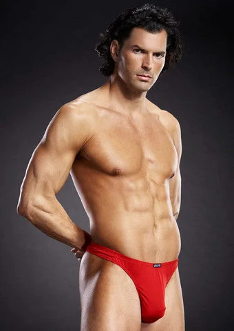 Performance Microfiber Thong - Red - Small/Medium