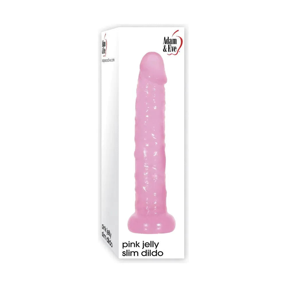 Pink Jelly Slim Dildo 6" by Adam & Eve