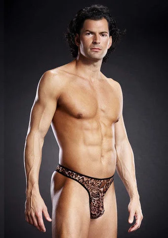 Pro-Mesh Thong - Leopard - Small/Medium