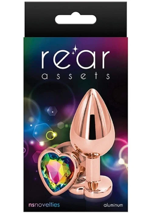 Rear Assets Rose Gold ''Rainbow'' Butt Plug -Small