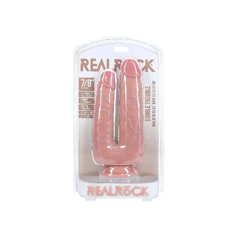 Realrock Double Trouble Realistic Dildo 7 & 8" by Shots