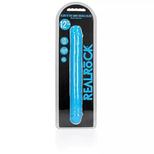 Realrock Glow in the Dark Double Dildo 12" by Shots