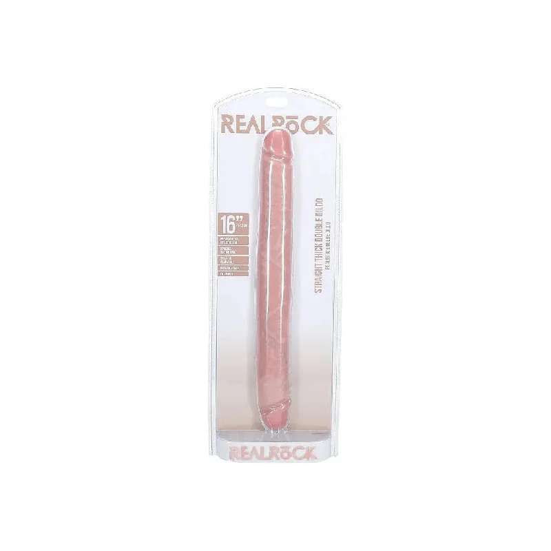 Realrock Thick Double Ended Realistic Dildo 16" by Shots