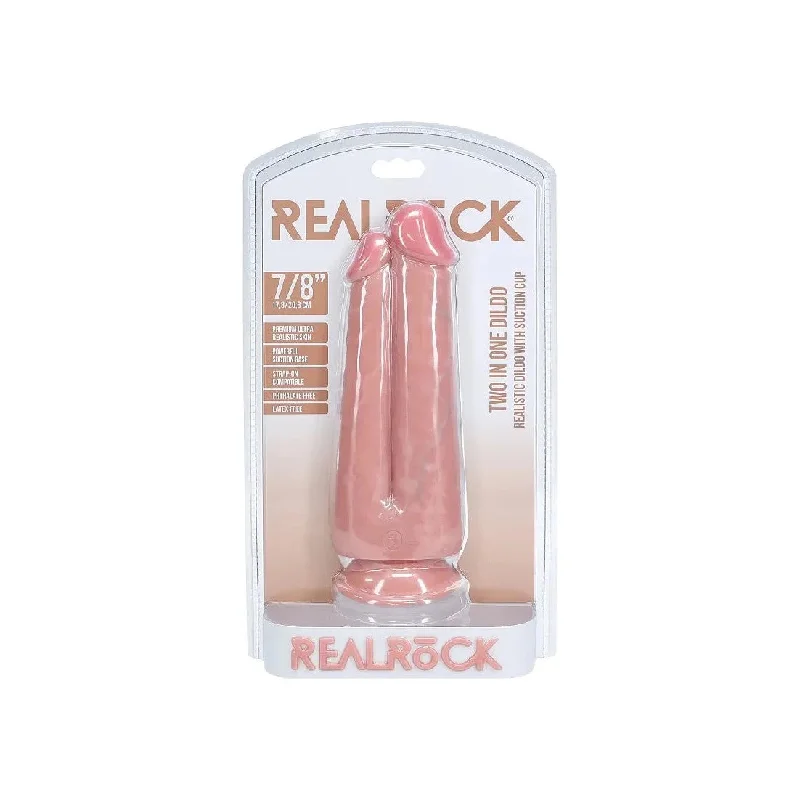 Realrock Two in One Realistic Dildo 7 & 8" by Shots