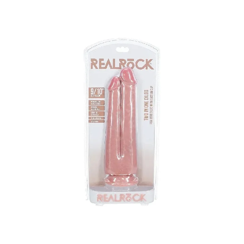 Realrock Two in One Realistic Dildo 9 & 10" by Shots