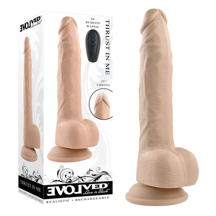 Thrust In Me Vibrating Dildo with Remote 9.25" by Evolved