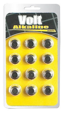 Volt Alkaline Batteries Ag-13 - 12 Pack