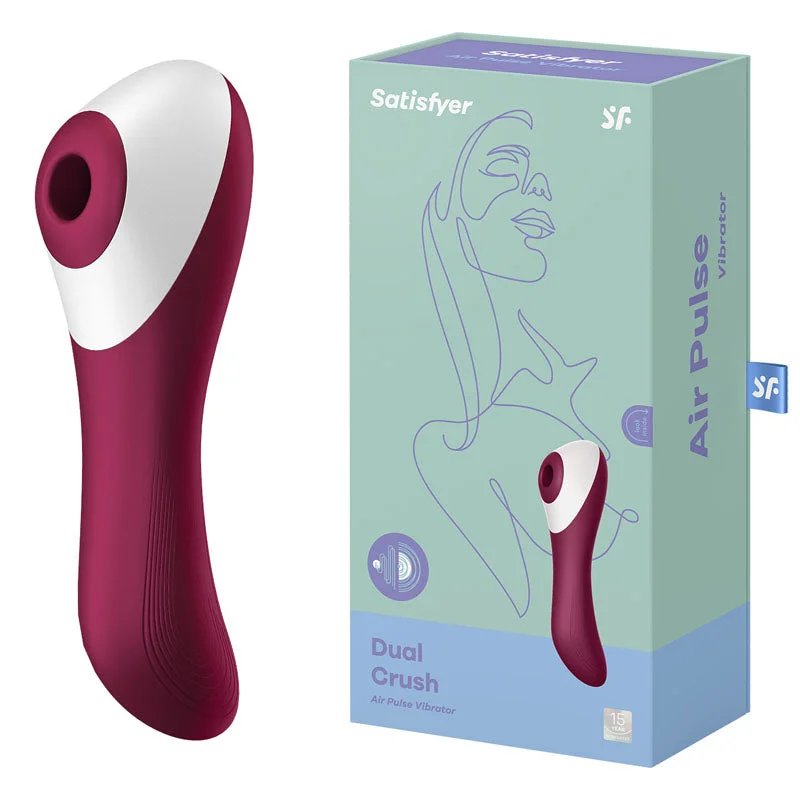 Satisfyer Dual Crush - Red Air Pulse Stimulator with Vibration