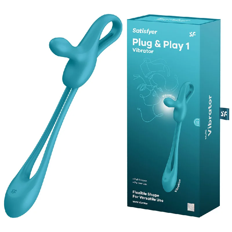 Satisfyer Plug & Play 1 - Blue USB Rechargeable Couples Stimulator