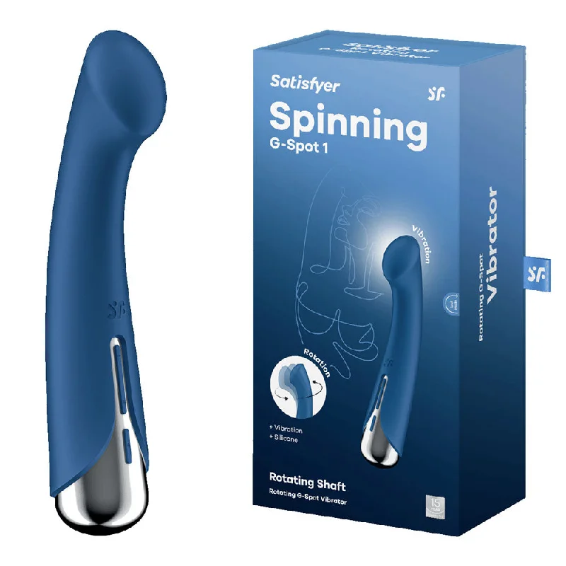 Satisfyer Spinning G-Spot 1 - Blue - Blue 16.5 cm USB Rechargeable Rotating Vibrator