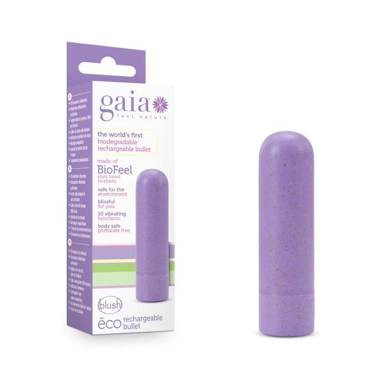 Gaia Eco Rechargeable Bullet - Lilac Purple USB Rechargeable Bullet