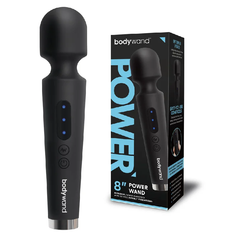 Bodywand 8'' Power Wand - Black 20.3 cm USB Rechargeable Massager Wand