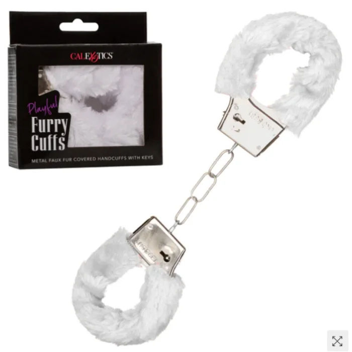 Calex Playful ''Furry Cuffs'' -White