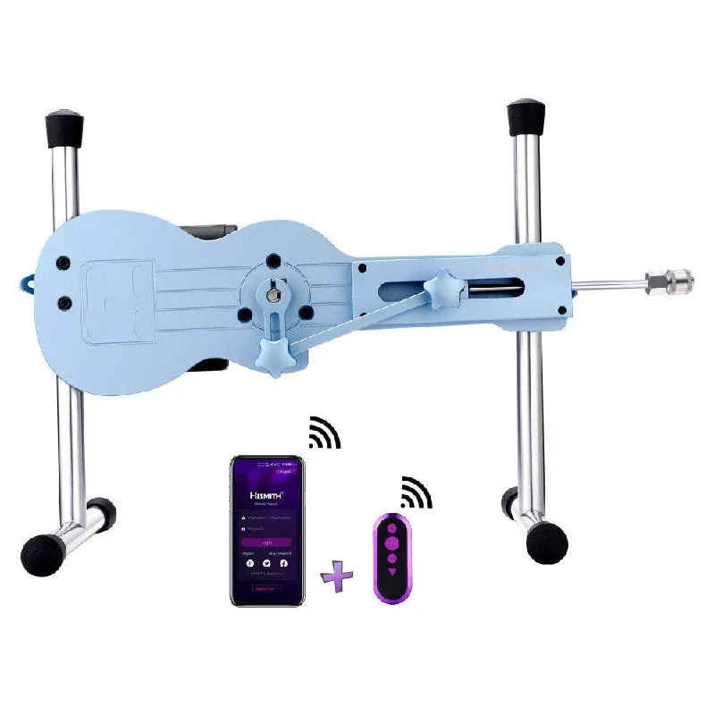 Hismith APP Controlled Blue Mini Sex Machine with KlicLok System