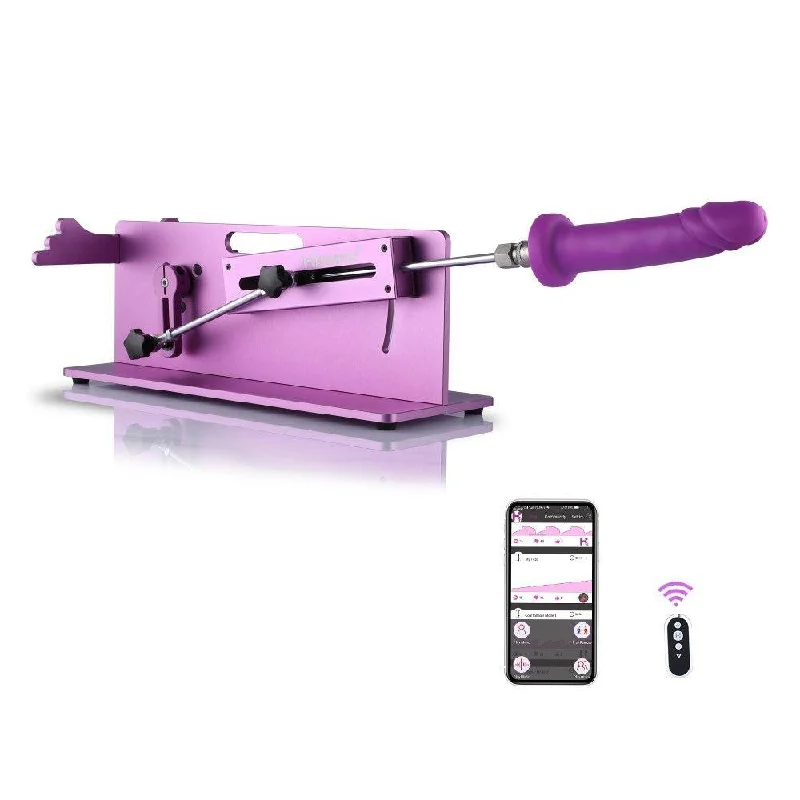 Hismith Tabletop 2.0 Pro Purple APP, Remote, Wire 3 In 1 Control Premium Sex Machine