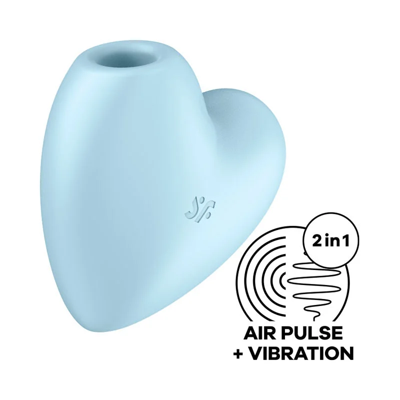 Satisfyer Cutie Heart Air-Pulse Vibrator - Blue