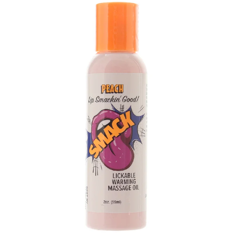 Smack Warming Massage Oil 2oz/59ml in Peach