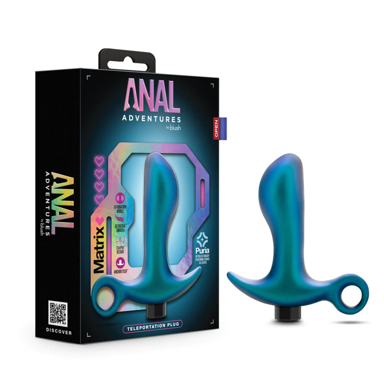 Anal Adventures Teleportation Vibrating Anal Plug by Blush Novelties