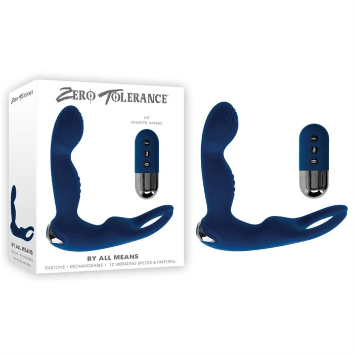 By All Means Vibrating Anal Plug with Cock Ring by Zero Tolerance