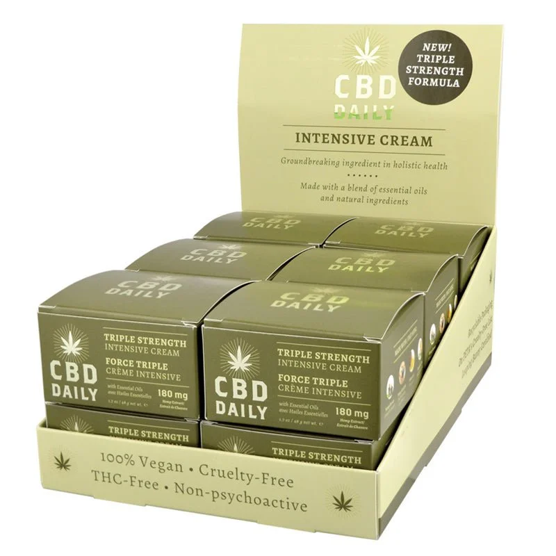 CBD Daily Intensive Cream triple Strength 1.7oz with tester 12pc