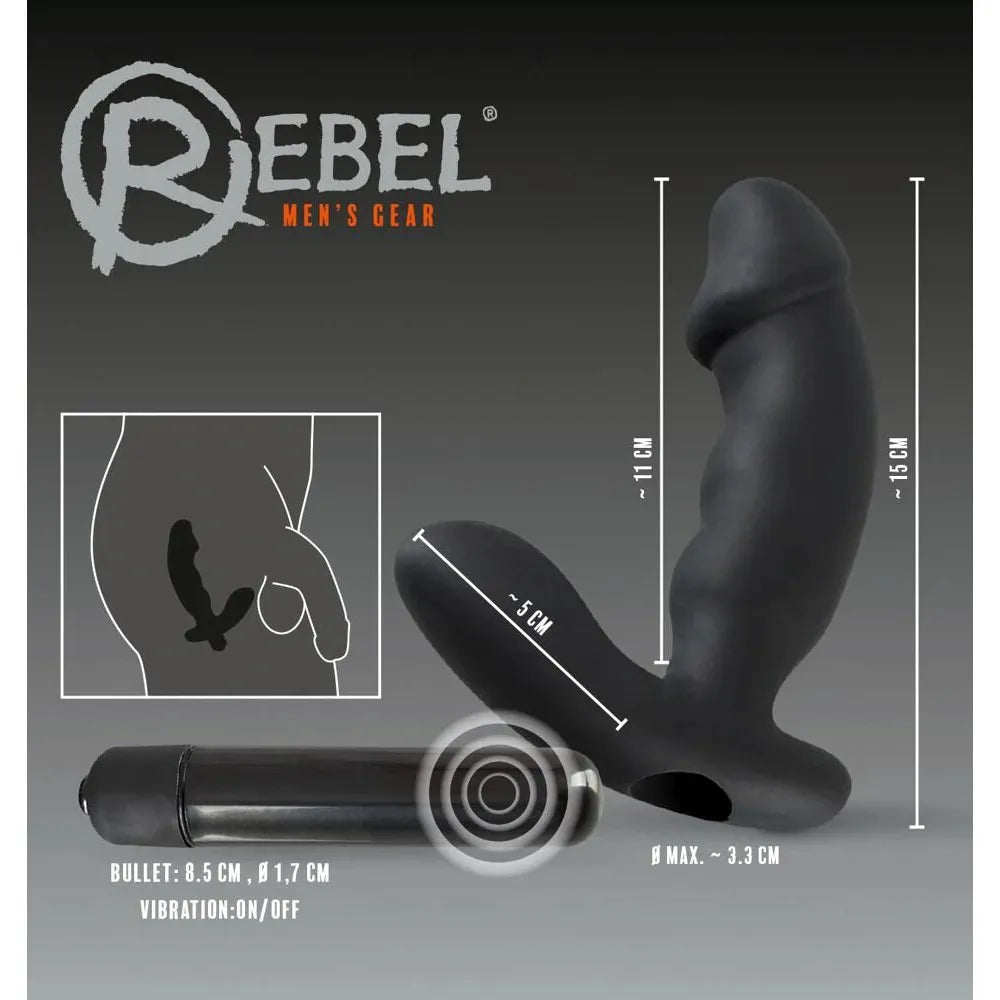 Cock Shaped Prostate Massager by Rebel Men's Gear