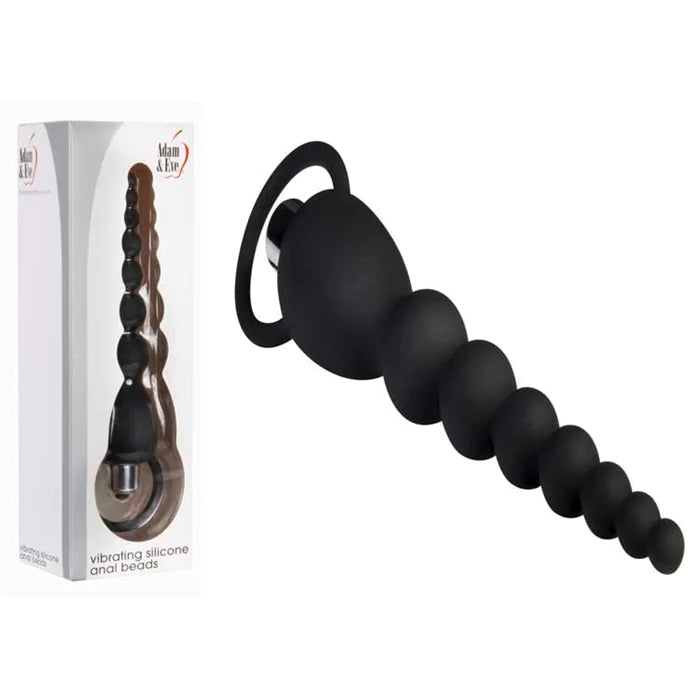 Vibrating Silicone Anal Beads by Adam & Eve