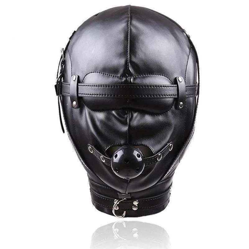 Headgear With Mouth Ball Gag - ''Hood to be''