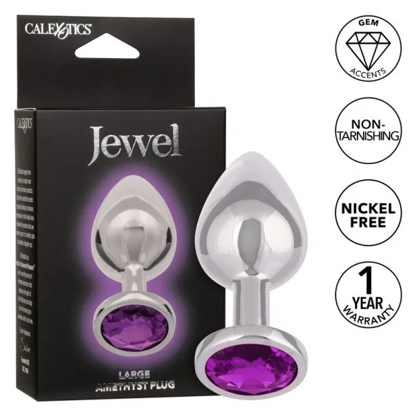 Jewel Large Amethyst Anal Plug by Cal Exotics