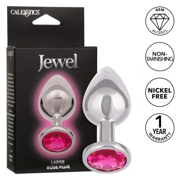 Jewel Large Rose Anal Plug by Cal Exotics