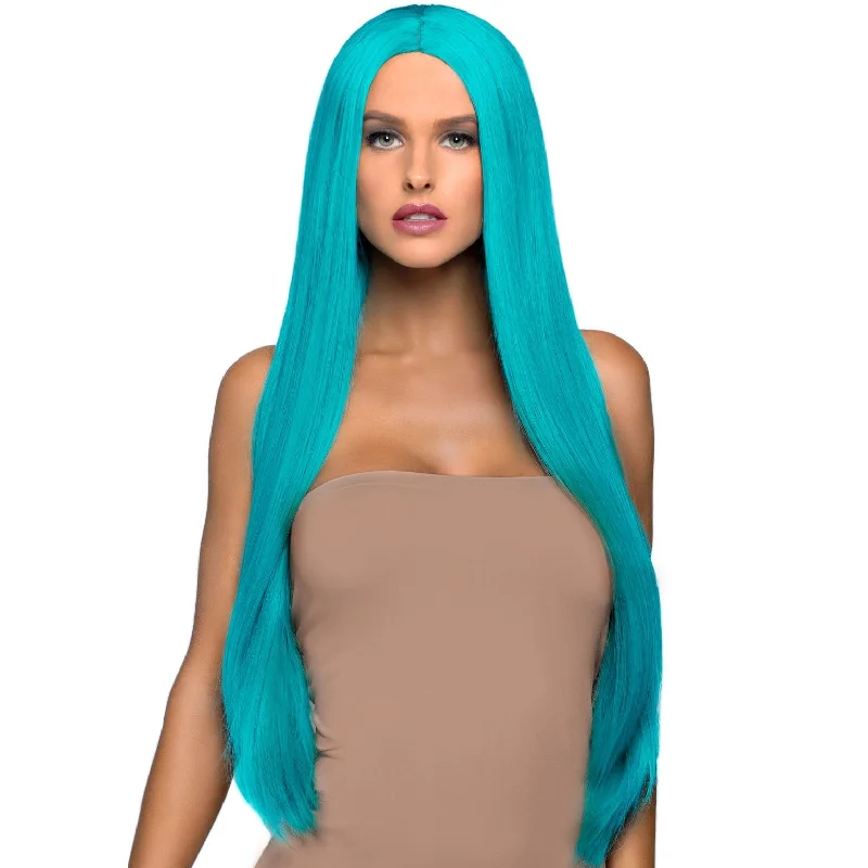 Long Straight Center Part Wig