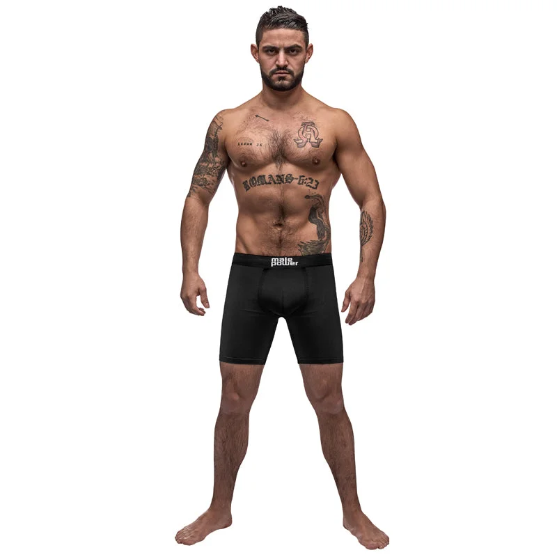 Male Power Black Nite Long Leg Short Black Xlarge