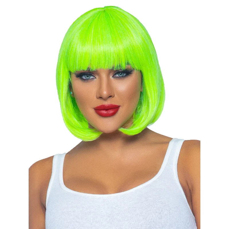 Neon Green Short Bob Wig