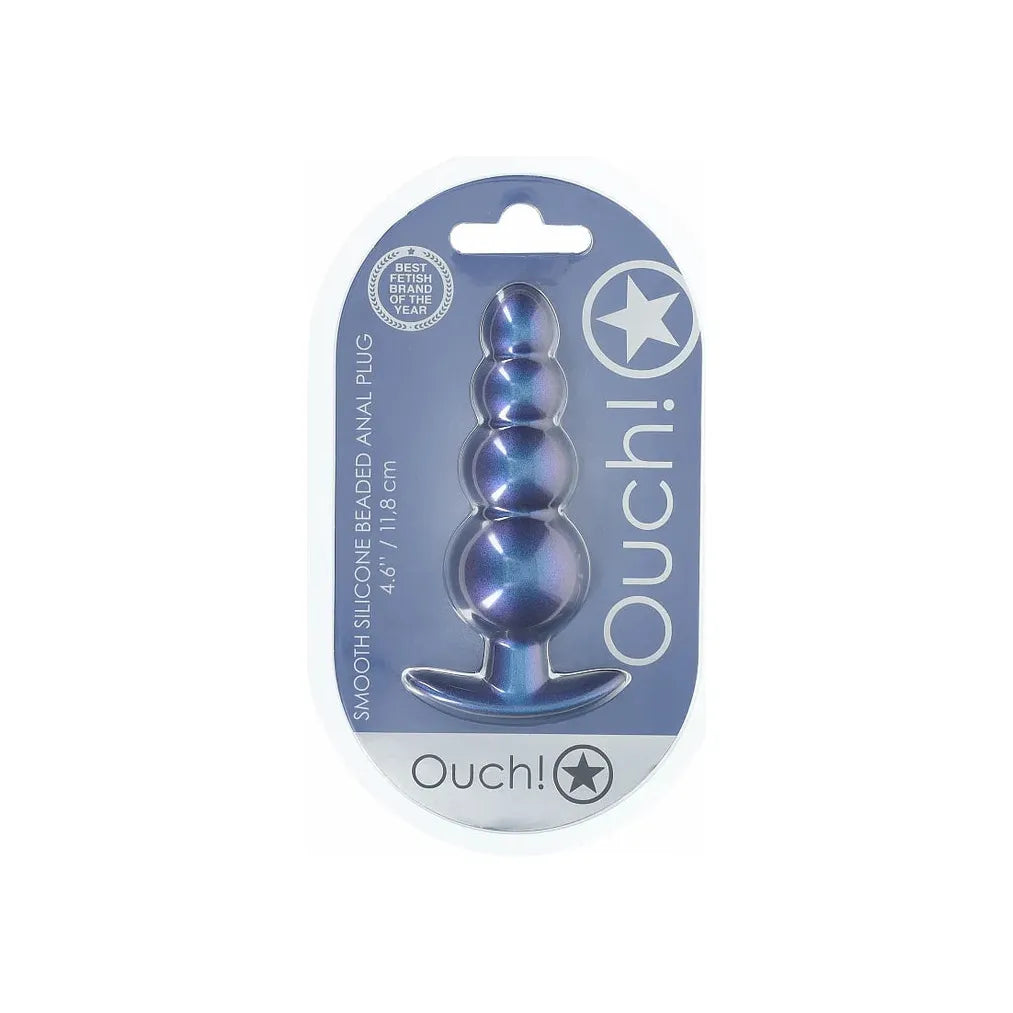 Ouch Beaded Anal Plug by Shots