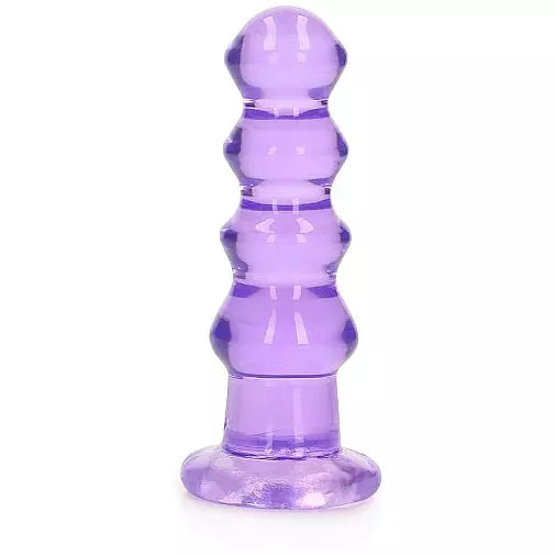 Realrock Crystal Clear Curvy Anal Plug 5.5" by Shots