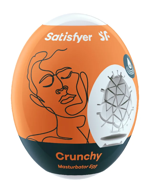 Satisfyer Masturbator Egg - Crunchy - Orange