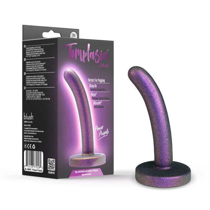 Temptasia Surrender 4.75" Pegging Dildo by Blush