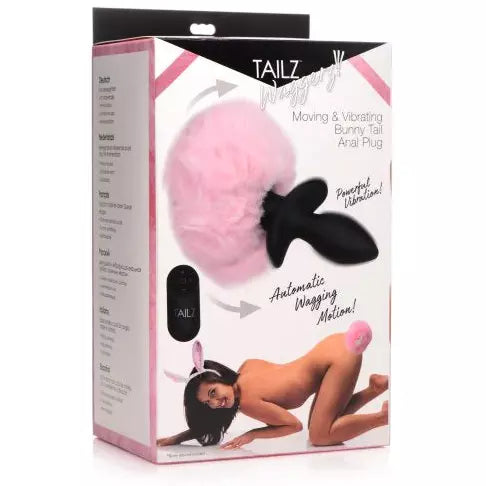 Tailz Waggerz Moving & Vibrating Bunny Tail Anal Plug by XR